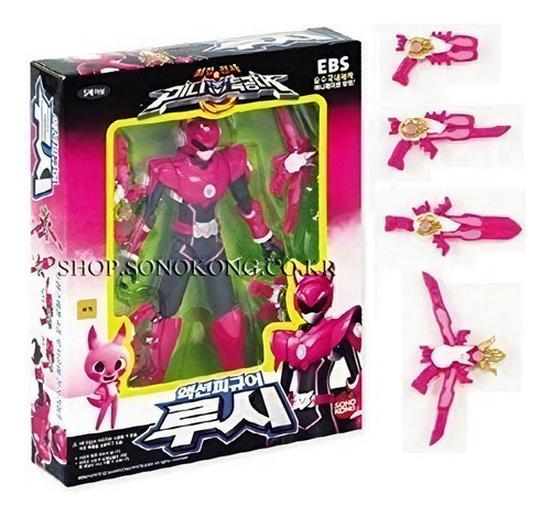 Miniforce Lucy Corea Del Robot Figura De Acción De Rosa 5.5