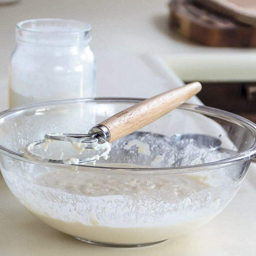 Batidor De Masa Danés Para Pan, 3 Piezas De Acero Inoxidable
