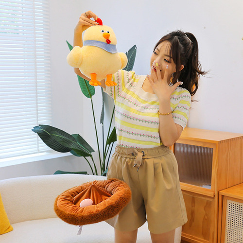 X Nuevo Set De Juego De Peluche For Gallinas Poniendo