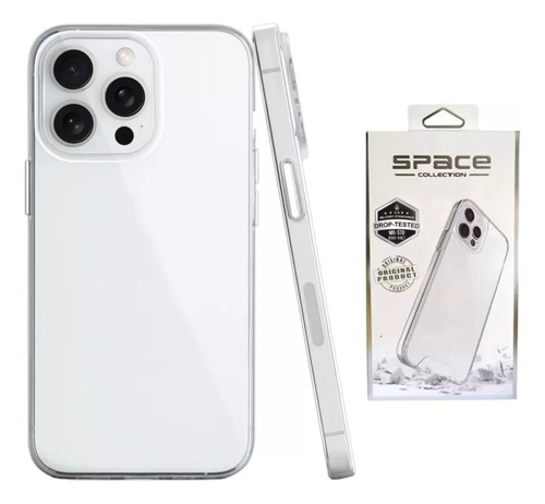 Capa Space Collection Para iPhone 15 Pro Max Cor Transparente iPhone