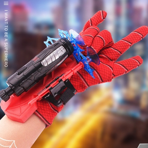 2 Guantes De Plástico Para Cosplay De Dardos Spider Man Lanz 