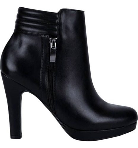 Bota Pu Tacón Alto Mujer Yaeli Negro