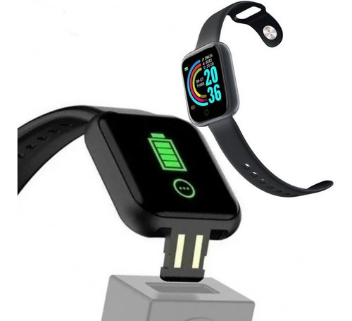 Funda de reloj Smart Smartwatch Android Ios D20 Bluetooth, color: rosa