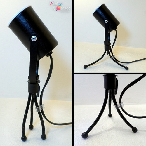 Proyector Cine Dicroica De Mesa 7w Led Luz Color A Elección