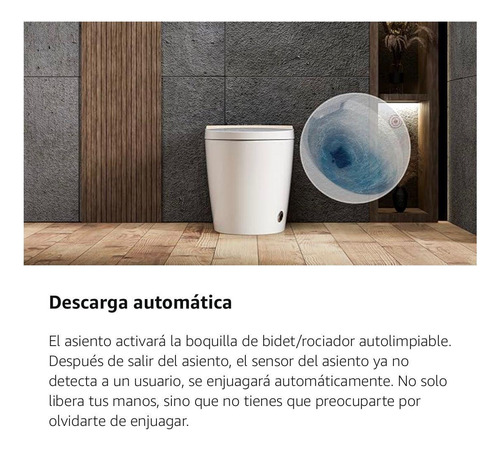 Inodoro Inteligente, Descarga Automática, Inodoro Japonés