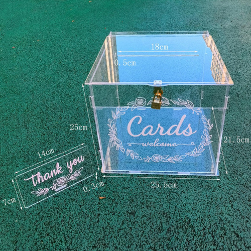 Caja Para Tarjetas De Boda Con Cerradura Compatible Con Baby