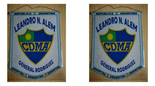 Banderin Grande 40cm Leandro N Alem