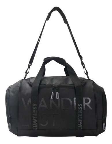 Bolso Deportivo Francis Wanderlust Color Negro Liso