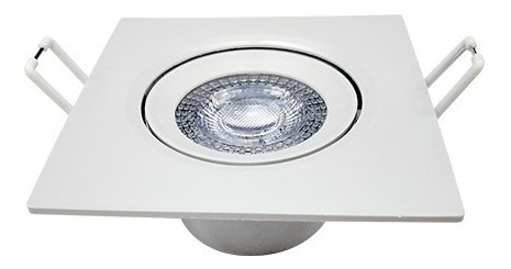 Imagem 3 de 6 de Spot Led 3w Avant Direcionável Quadrado Branco Quente