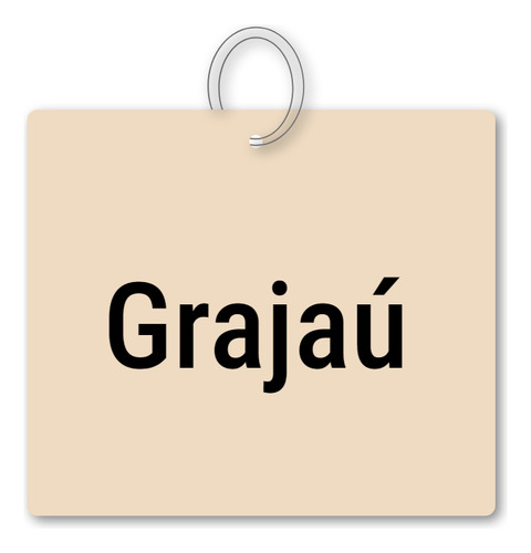 Chaveiro Grajaú Mdf Turismo Mochila Bolsa Mala Tag