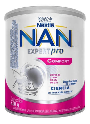 Pack Nan Comfort Expertpro 0 A 12 Meses 400g X6
