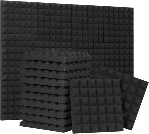 Paneles De Absorción De Sonido, 12 Piezas De Espuma Acústica