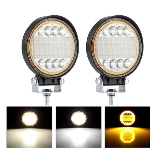 X2 Luces Foco Neblinero Led 72w Ojo Angel Auto Moto Camion