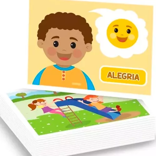 Jogo Quadro Das Emoções Peças Magnéticas Infantil Educativo