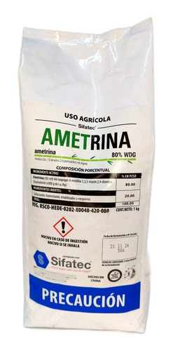 1kg Ametrina 80% Wdg Control Zacate Caña De Azucar 