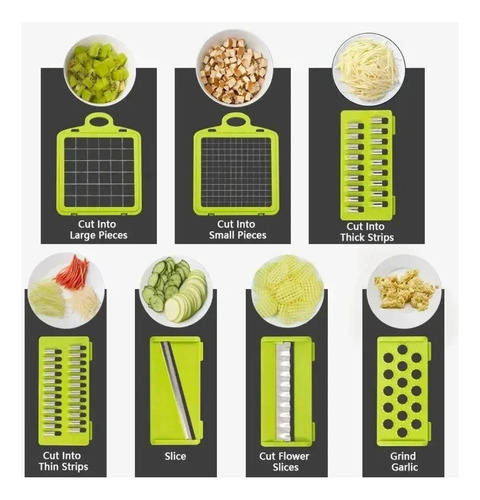 Picadora De Verduras 16 In 1, Rallador De Alimentos