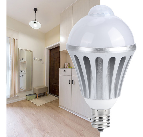 Bombilla De Inducción E17 Ac85265v 9w Con Sensor De Movimien