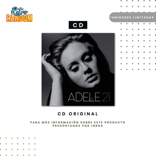Adele - 21 / Cd Original / Nuevo