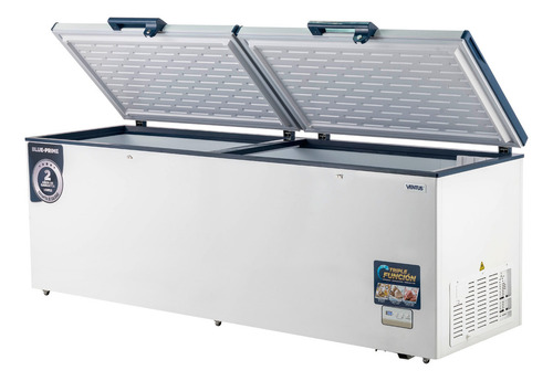 Conservadora Tapa Dura 850 Lts Blue-prime Ctd-850 Ventus Color Blanco