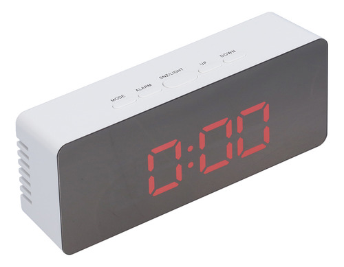 Reloj Digital De Reloj De Despertador De Espejo Led Con Modo