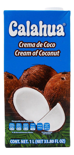 Crema De Coco Calahua 1000ml