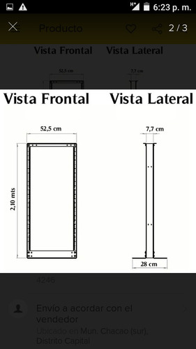 Imagen 3 de 3 de Racks Verctical Para Equipos Cable De Datas(aluminio)
