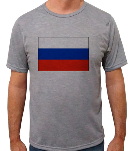 Camiseta Bandeira Rússia Camisa Blusa