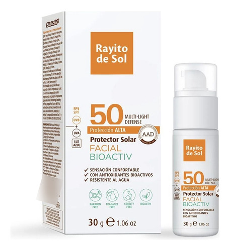 Rayito De Sol Bioactive Facial Protector Solar Fps50 30g