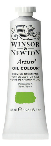 Oleo Winsor And Newton Profesional Serie 4 Artist Oil 37ml Color Del Óleo Verde De Cadmio Palido 084