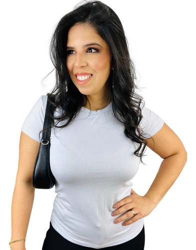 Blusinha Básica Baby Look Feminina Revanche Original - Cores