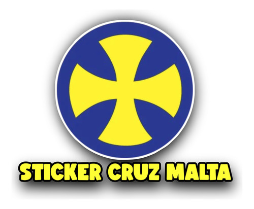 Sticker Cruz De Malta Discapacitados  Exterior Del Vehiculo