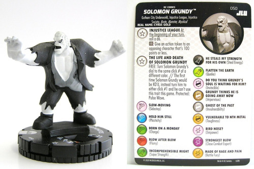 Heroclix Solomon Grundy #050 Dc Justice League Unlimited