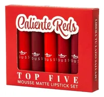 Comprar Labiales Mate Mousse Top Five Set 5 Italia Deluxe
