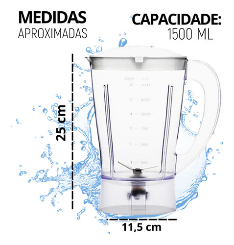 Copo Para Liquidificador Mallory Kalipso/optima/expert/vita