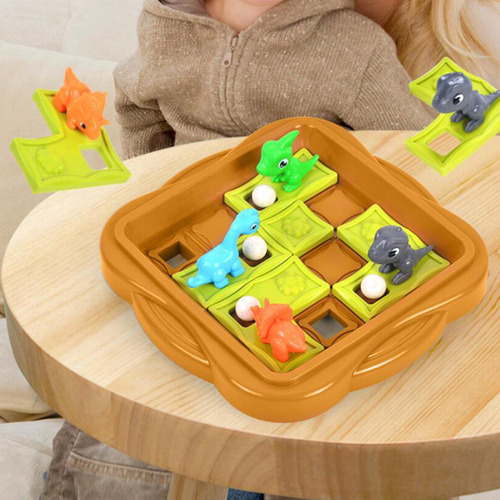 Slide Puzzle Dinossauro Jogos Quebra-cabeça Cérebro Teaser