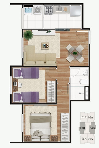 Apartamento Residencial Para Venda, Cachoerinha, São Paulo - Ap8288. - Ap8288-inc