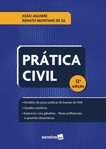 Prática Civil - 12ª edição 2022, de de Sá, Renato Montans. Editora Saraiva Educação S. A., capa mole em português, 2022