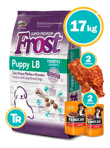 Comida Frost Cachorro Lb 15 + 2 kg