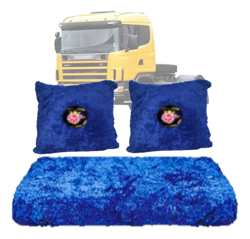 Kit Capa De Cama Chinil + Almofadas Caminhão Para Scania 330