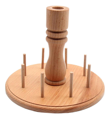 Soporte De Madera Para 8 Carretes De Lana, Organizador De