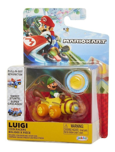 Carrito De Mario Kart Pull Back Mario Luigi Y Yoshi Nintendo