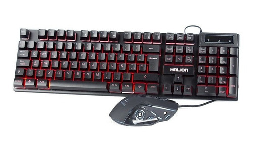 Combo Teclado + Mouse Gamer Halion Eclipse Ha-813c