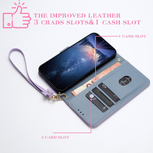 Funda De Piel Sintética Para Xiaomi Poco C65/c55 Rfid, Ranura, Tapa Abatible, Soporte