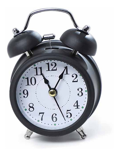 Reloj Despertador De Doble Campana De 3 Pulgadas, Moderno, M