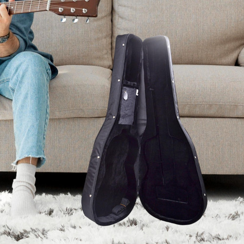Funda Rígida Para Guitarra Popular Con Forro De 41 Pulgadas