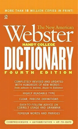 The New American Webster Handy College Dictionary, De Albert Morehead. Editorial Penguin Putnam Inc, Tapa Blanda En Inglés