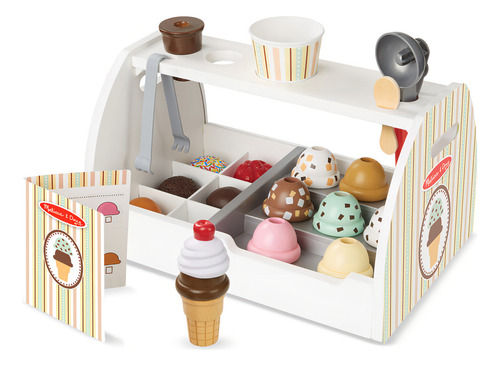 Melissa & Doug Mostrador De Helado De Madera