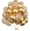 Balões Dourados - 60 Peças De Confete E Metal Para Festas