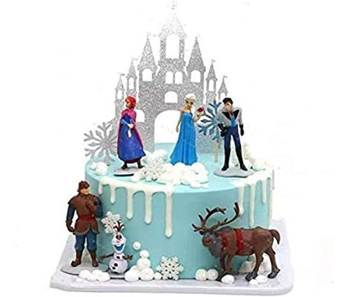 Elsani Frozen Cake Topper Juego De Figuras De Acción