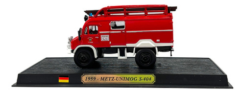 Coleção Carro De Bombeiros Edicao 40 - Metz Unimog S 404 